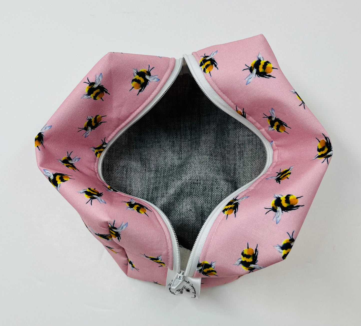 Pink Bee Make Up Bag