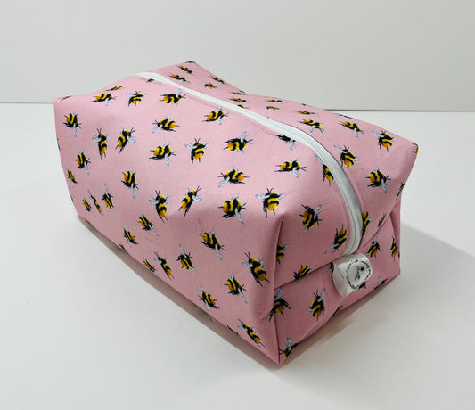 Pink Bee Wash Bag