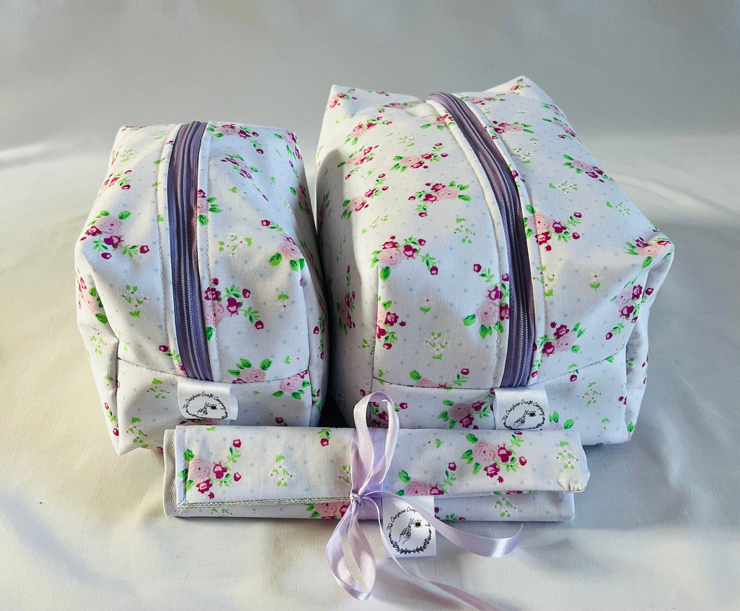 Purple floral Print Travel Set