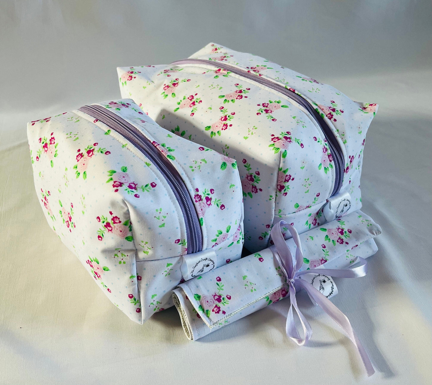 Purple floral Print Travel Set
