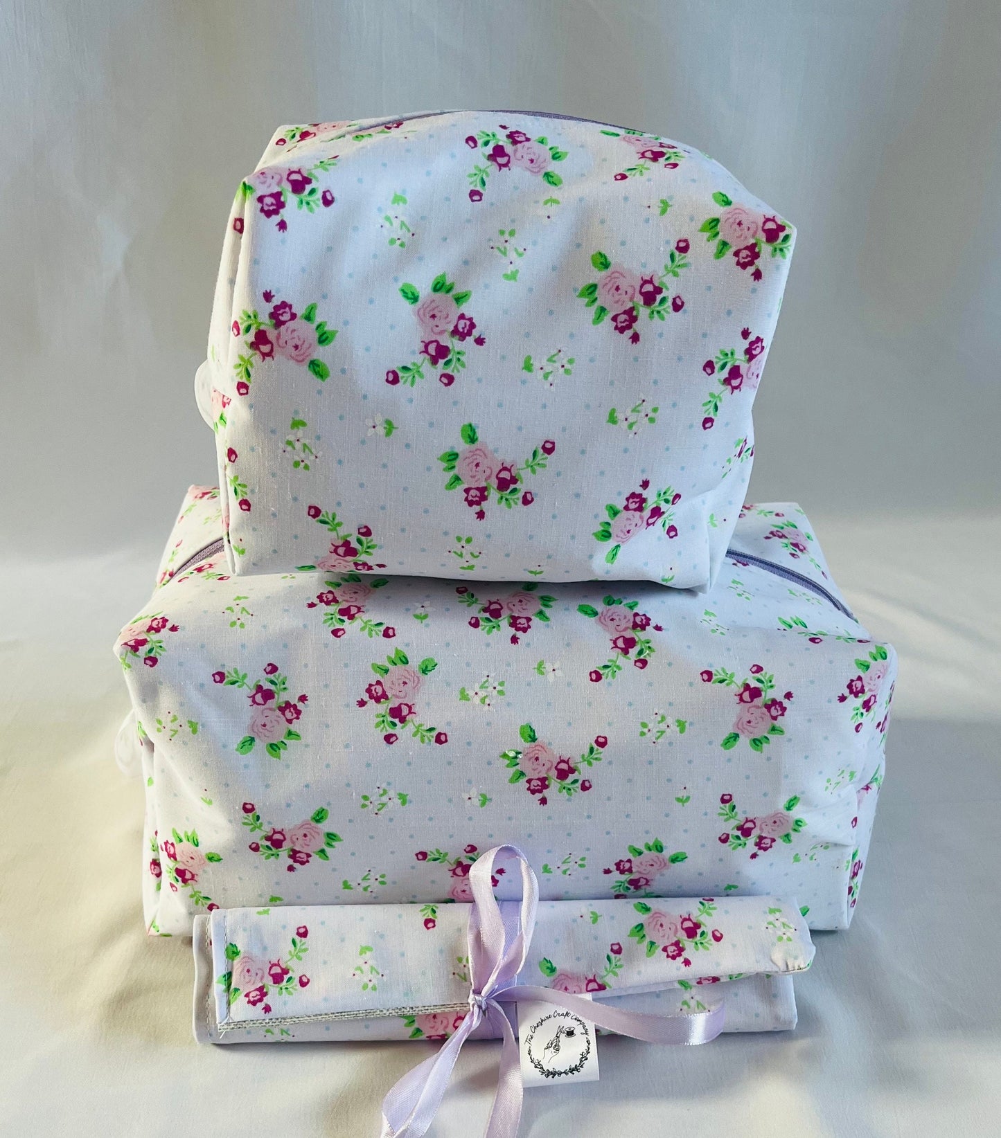 Purple floral Print Travel Set