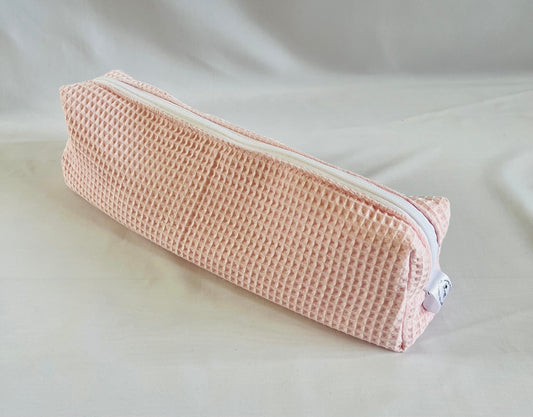 Pink Waffle Hair Tool Bag