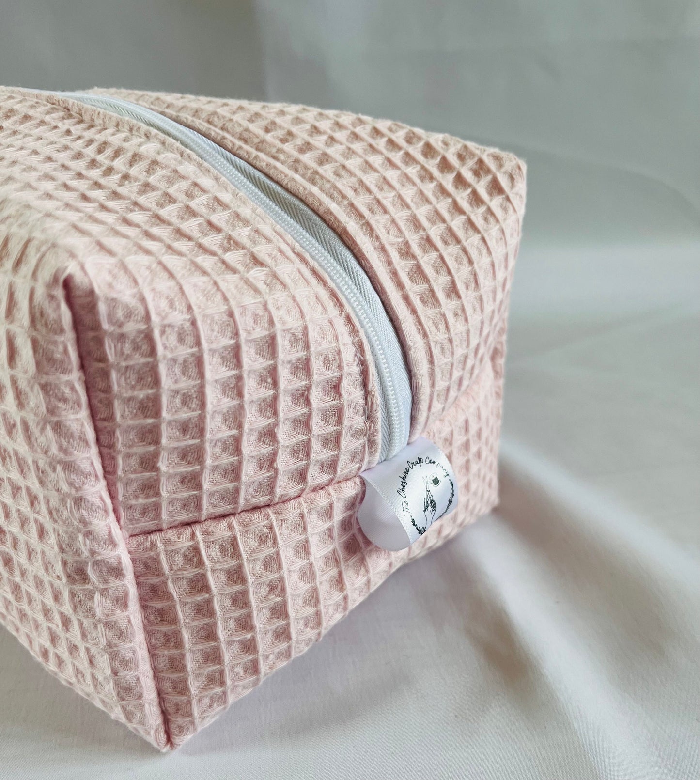 Pink Waffle Wash Bag