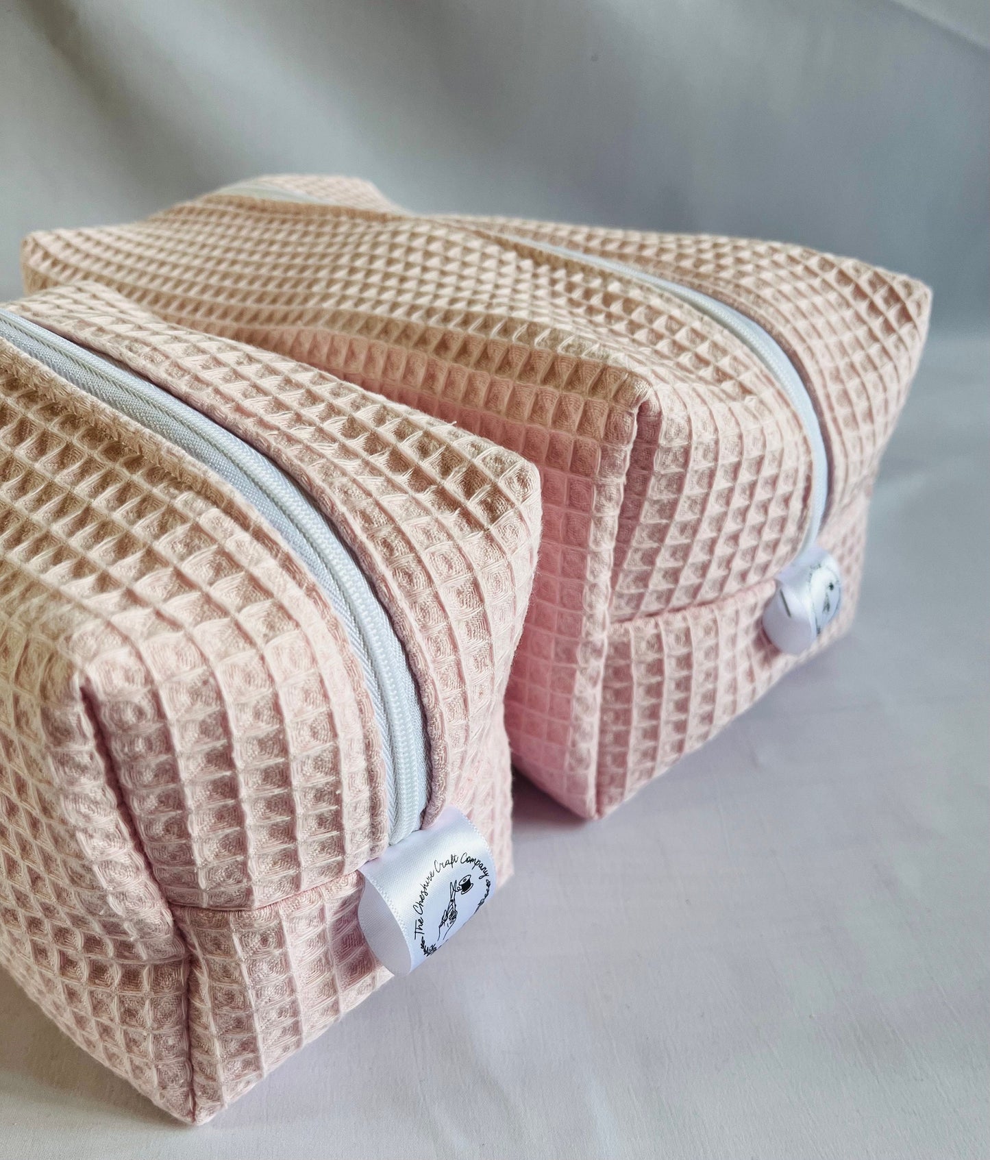 Pink Waffle Travel Set