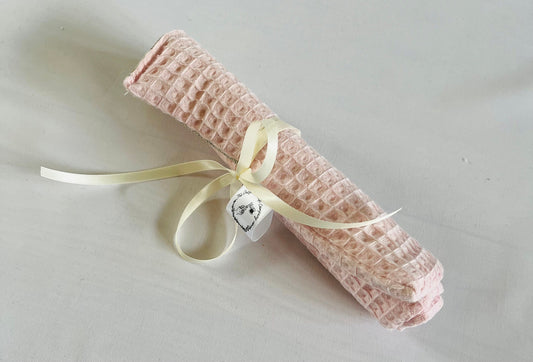 Pink Waffle Brush Roll