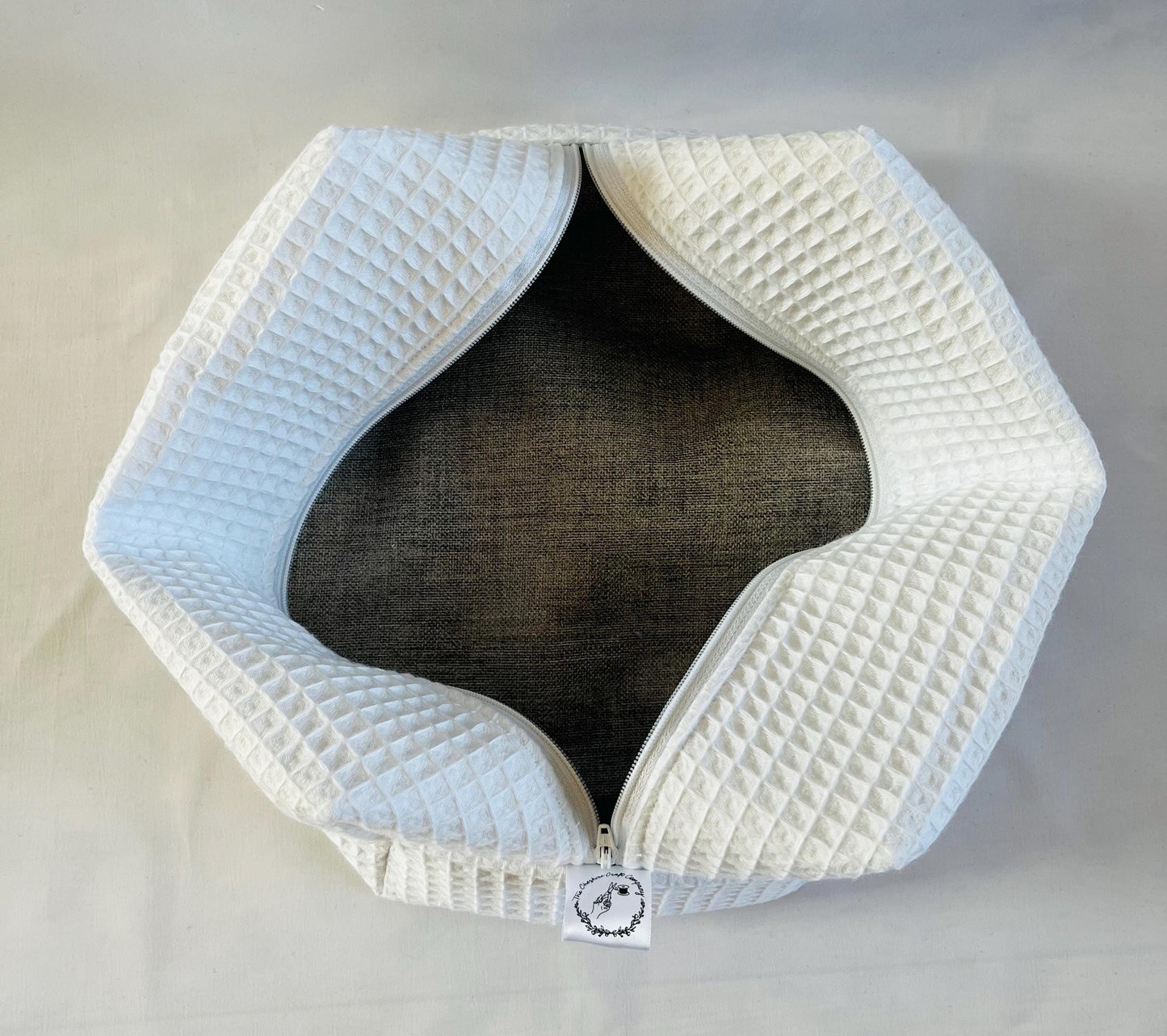 Personalised Wash Bag White Waffle