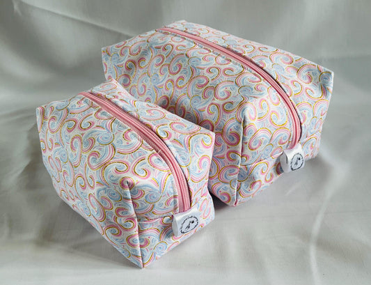 Glittery Swirl Make Up and Wash Bag Set