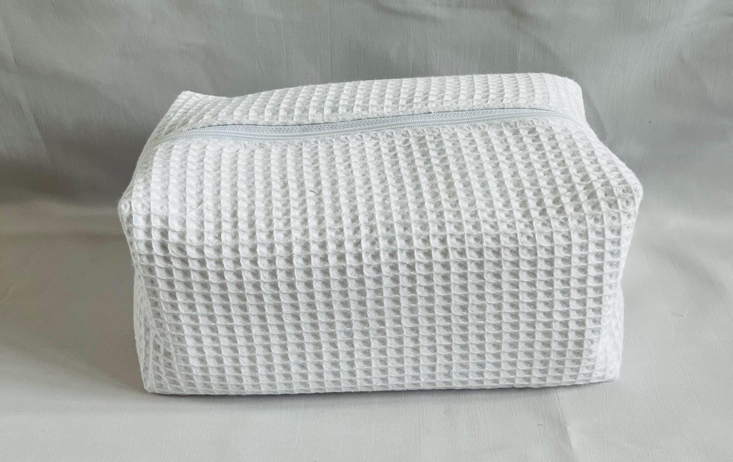 White Waffle Wash Bag