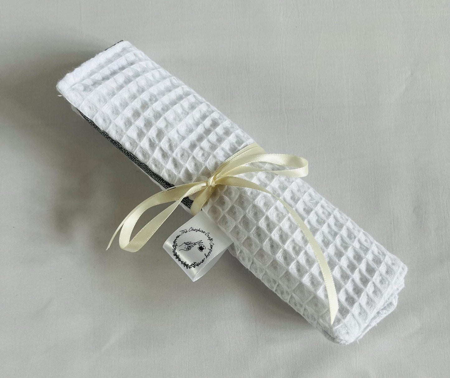White Waffle Brush Roll