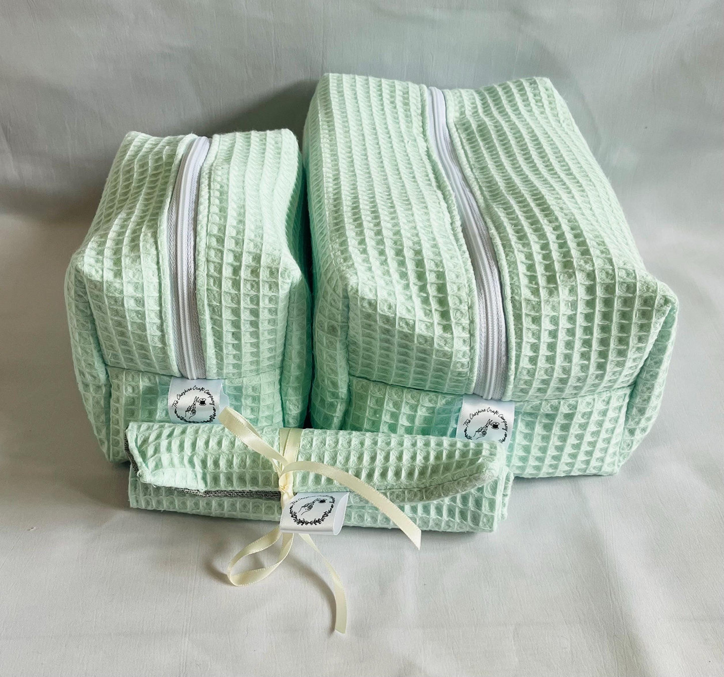 Mint Green Waffle Travel Set