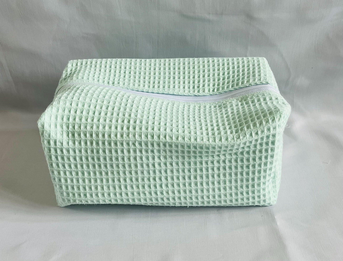 Mint Green Waffle Wash Bag