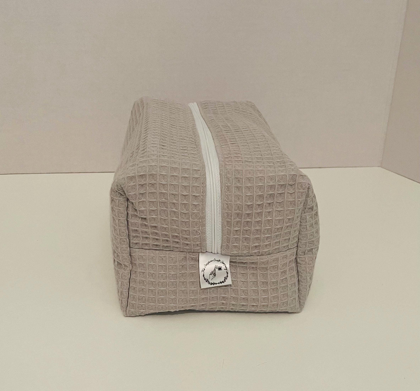 Grey Waffle Wash Bag