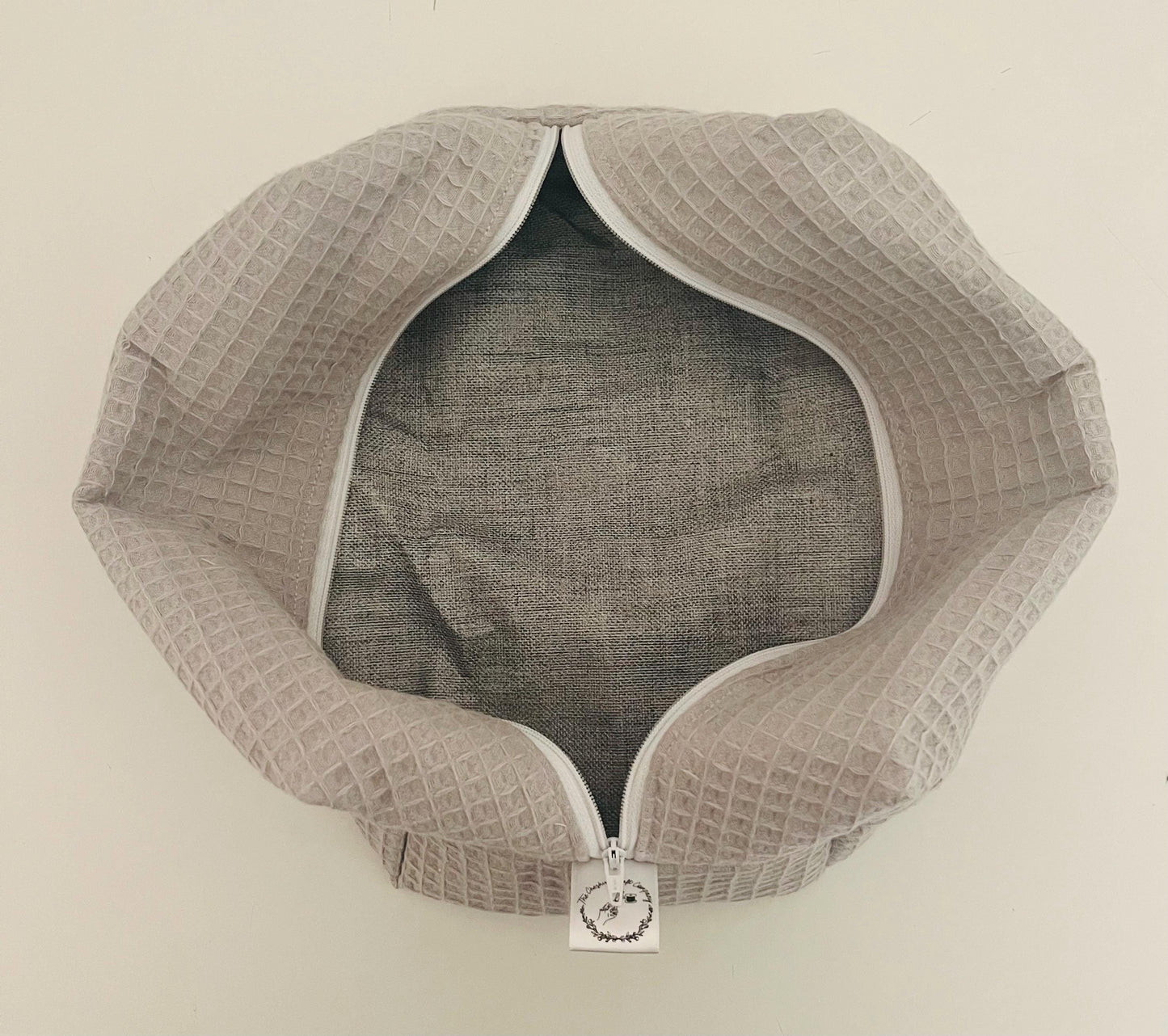 Grey Waffle Wash Bag