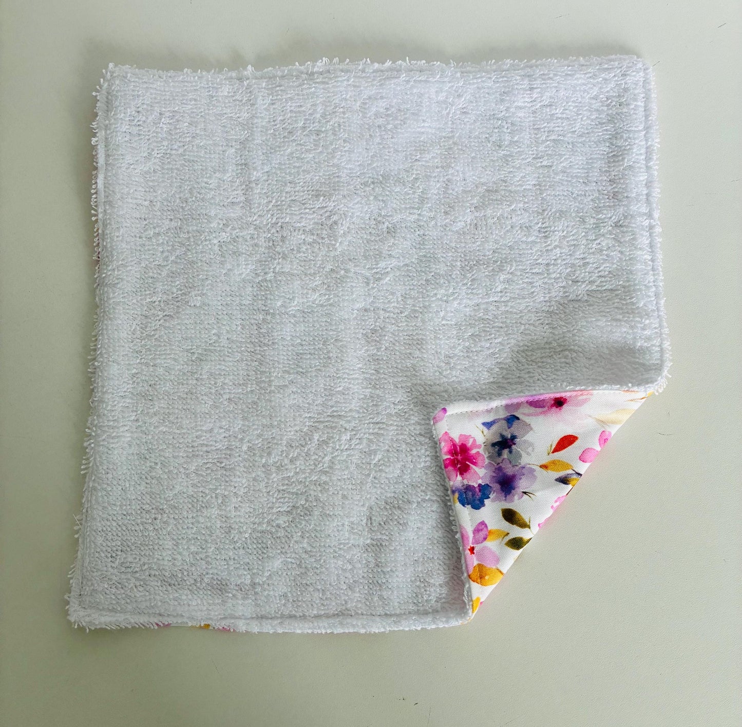 Summer Floral Print Face Cloth