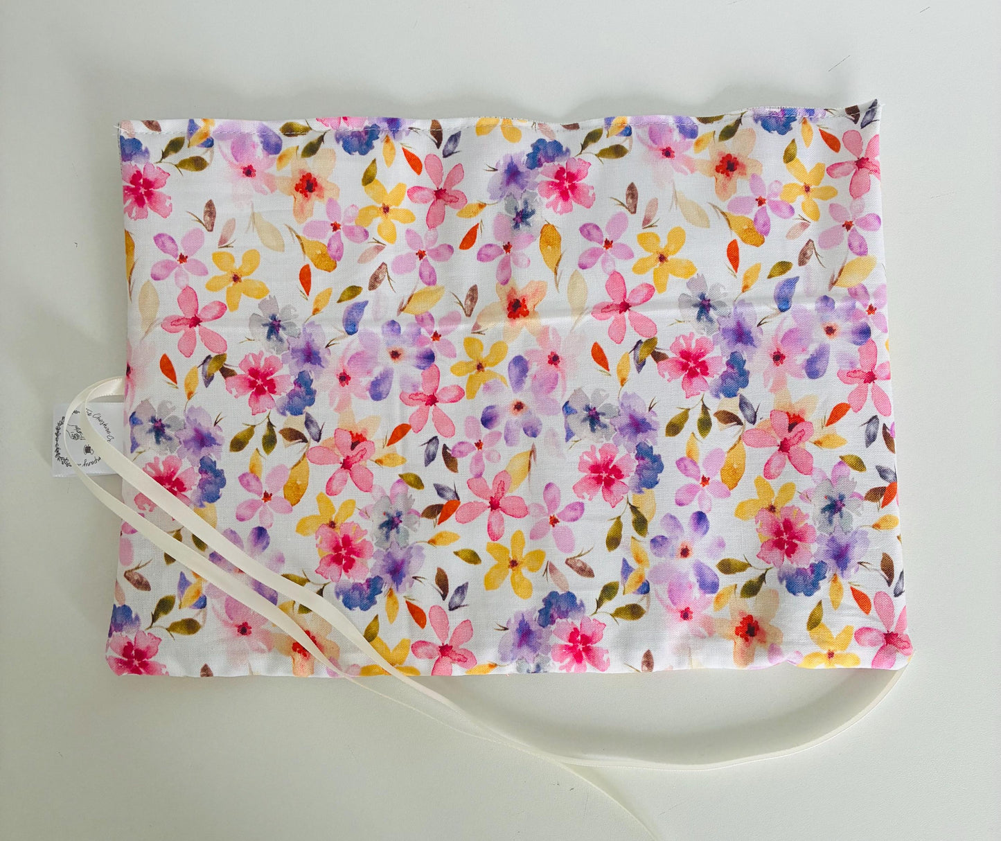 Summer floral Print Brush Roll